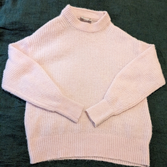 Everlane Alpaca cocoon crew sweater - pale pink lilac - Picture 2 of 8